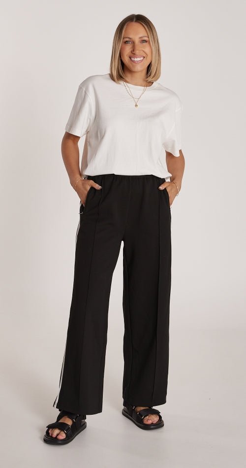 Noah Cropped Pant - Black Stripe - Sare StoreFeather and NoisePants