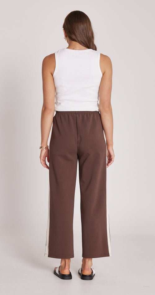 Noah Cropped Pant - Chocolate Cream Stripe - Sare StoreFeather and NoisePants