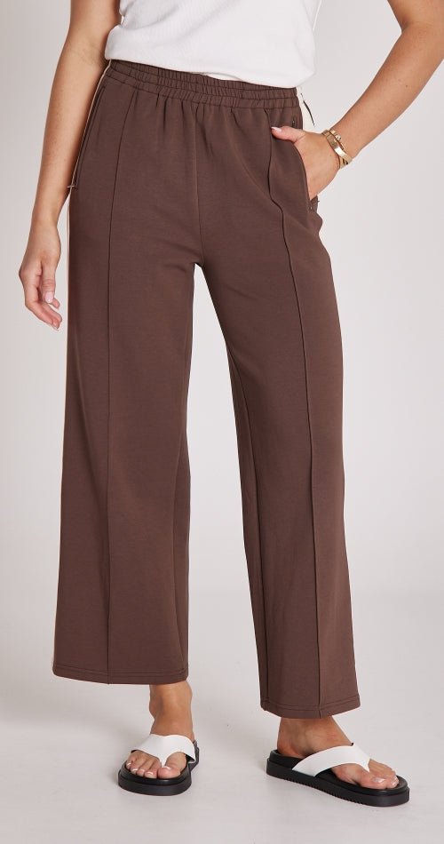 Noah Cropped Pant - Chocolate Cream Stripe - Sare StoreFeather and NoisePants