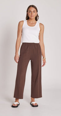 Noah Cropped Pant - Chocolate Cream Stripe - Sare StoreFeather and NoisePants