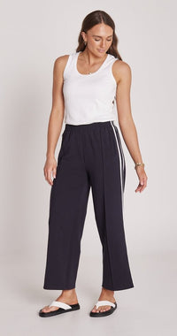 Noah Cropped Pant - Navy Stripe - Sare StoreFeather and NoisePants