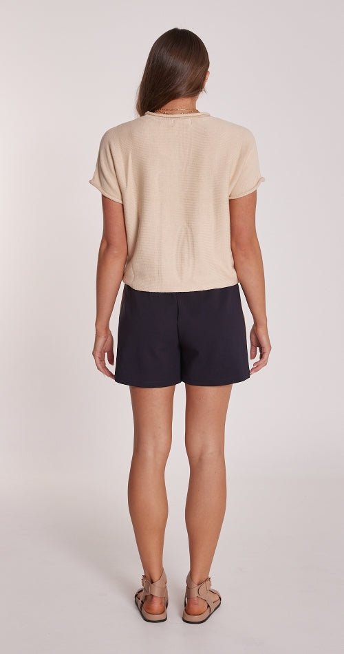 Noah Short - Navy Camel Stripe - Sare StoreFeather and NoiseShorts