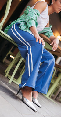 Noah Wide Pant - Blue Stripe - Sare StoreFeather and NoisePants