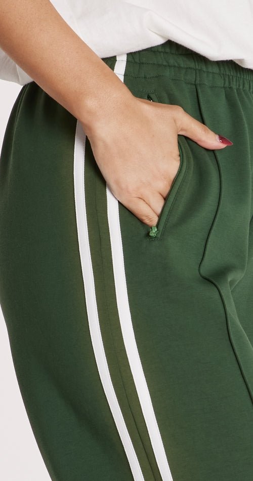 Noah Wide Pants - Green Stripe - Sare StoreFeather and Noise