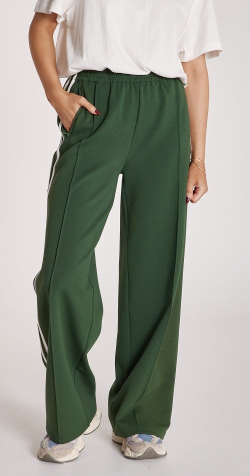 Noah Wide Pants - Green Stripe - Sare StoreFeather and Noise