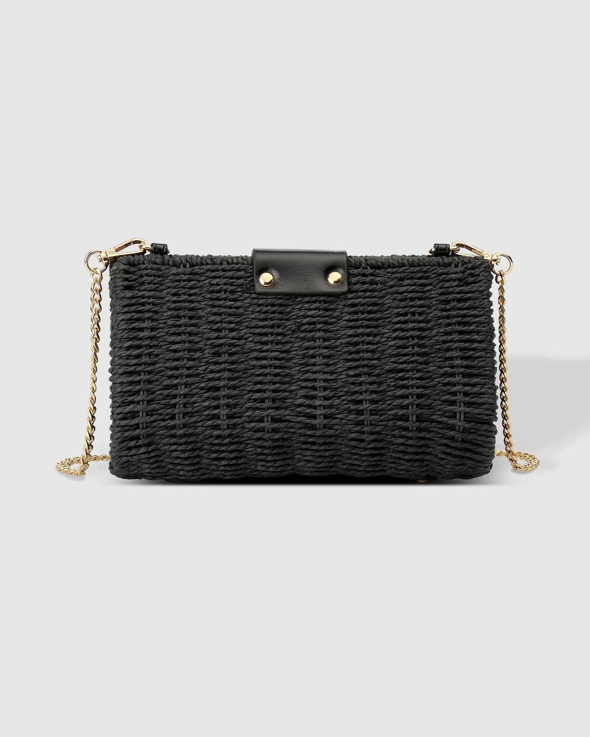 Ophelia Raffia Crossbody Bag - Black - Sare StoreLouenhideHandbag