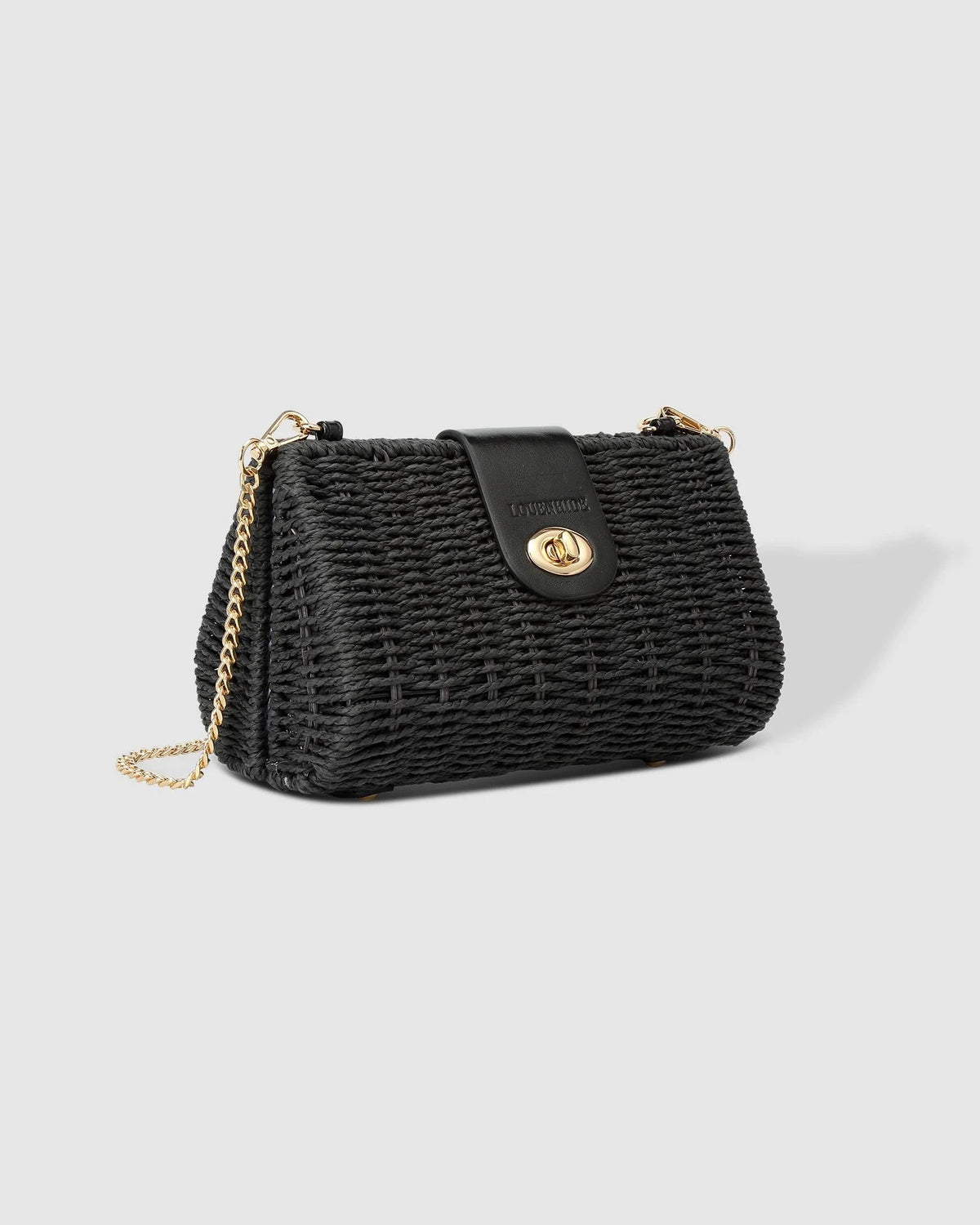 Ophelia Raffia Crossbody Bag - Black - Sare StoreLouenhideHandbag