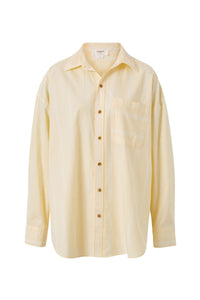 Oversized Poplin Shirt Butter White Stripe - Sare StoreCeres LifeShirt