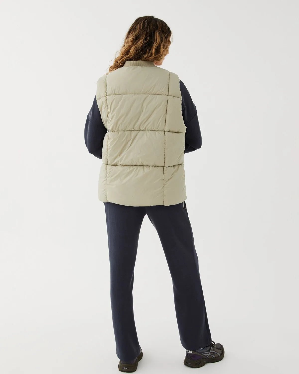 Oversized Puffer Vest - Taupe - Sare StoreUpstate SportVest