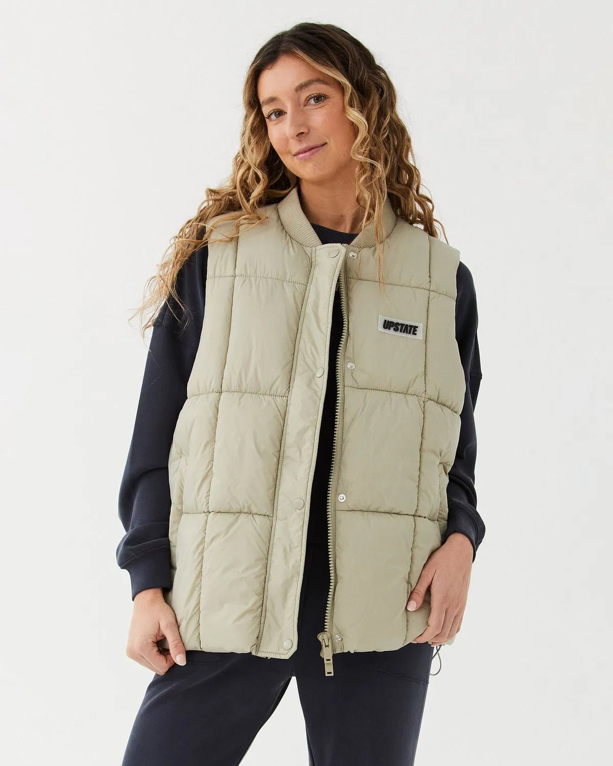 Oversized Puffer Vest - Taupe - Sare StoreUpstate SportVest