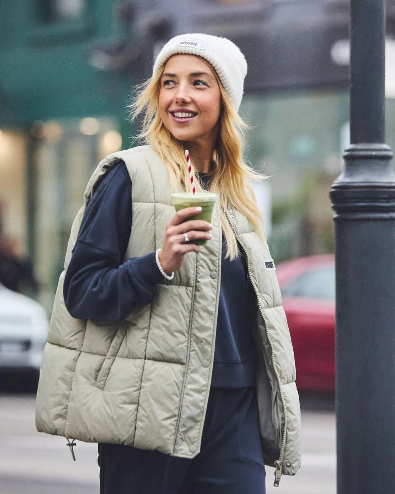 Oversized Puffer Vest - Taupe - Sare StoreUpstate SportVest