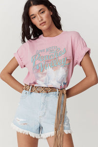 Peaches Biker Tee - Musk - Sare StoreSPELLTee