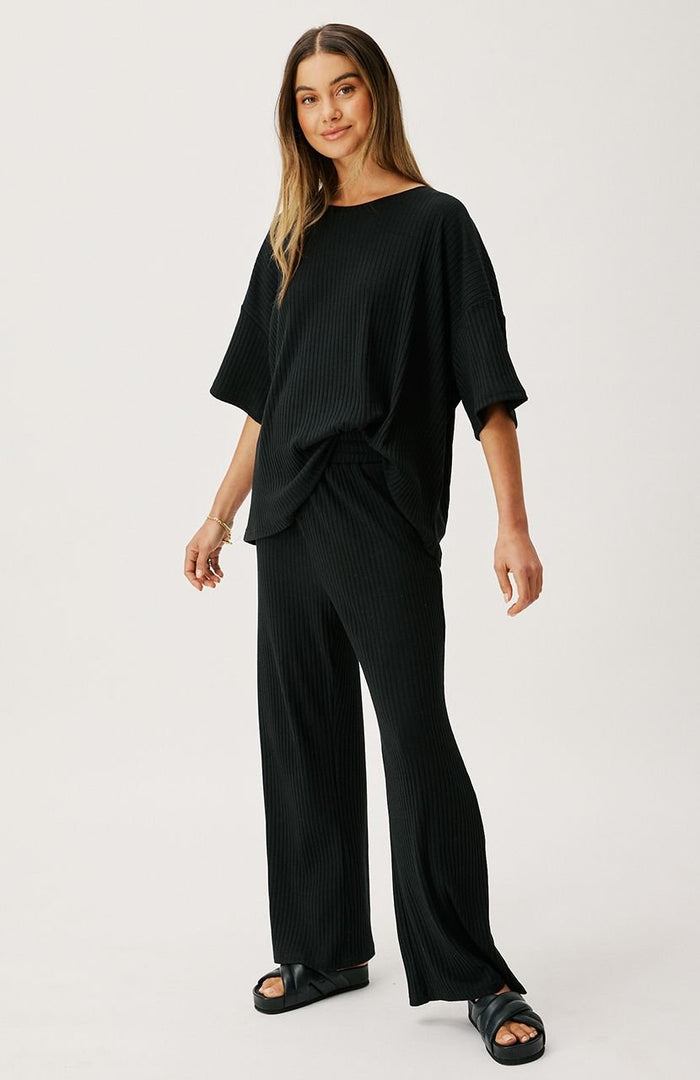 Pennie Rib Pant - Black - Sare StoreCartel & WillowPants