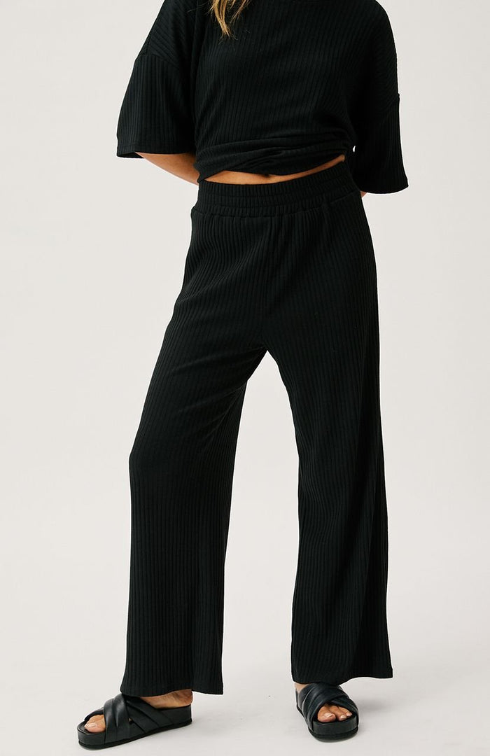 Pennie Rib Pant - Black - Sare StoreCartel & WillowPants