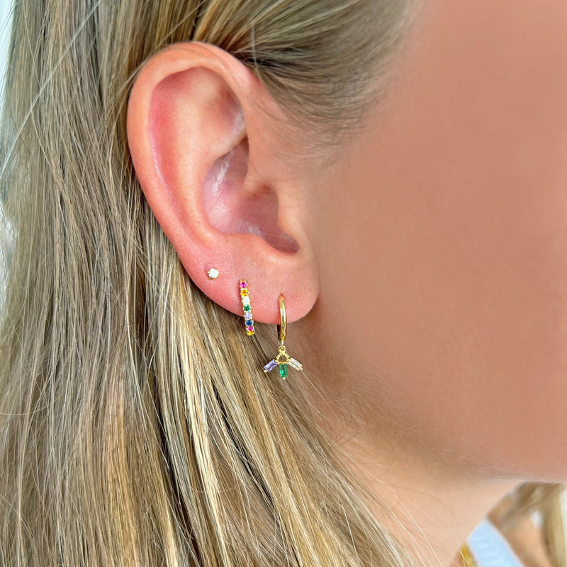 Phoebe Huggie Earrings - Multi - Sare StoreArms Of EveEarrings