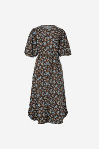 Pintuck Midi Dress - Blue Floral - Sare StoreCeres LifeDress