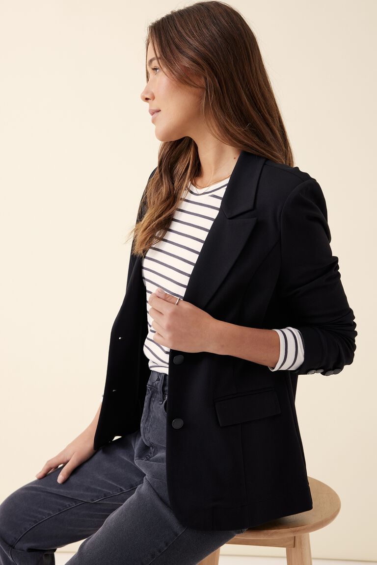 Ponte Fit and Flare Ecovero Blazer - Black - Sare StoreCeres LifeBlazer