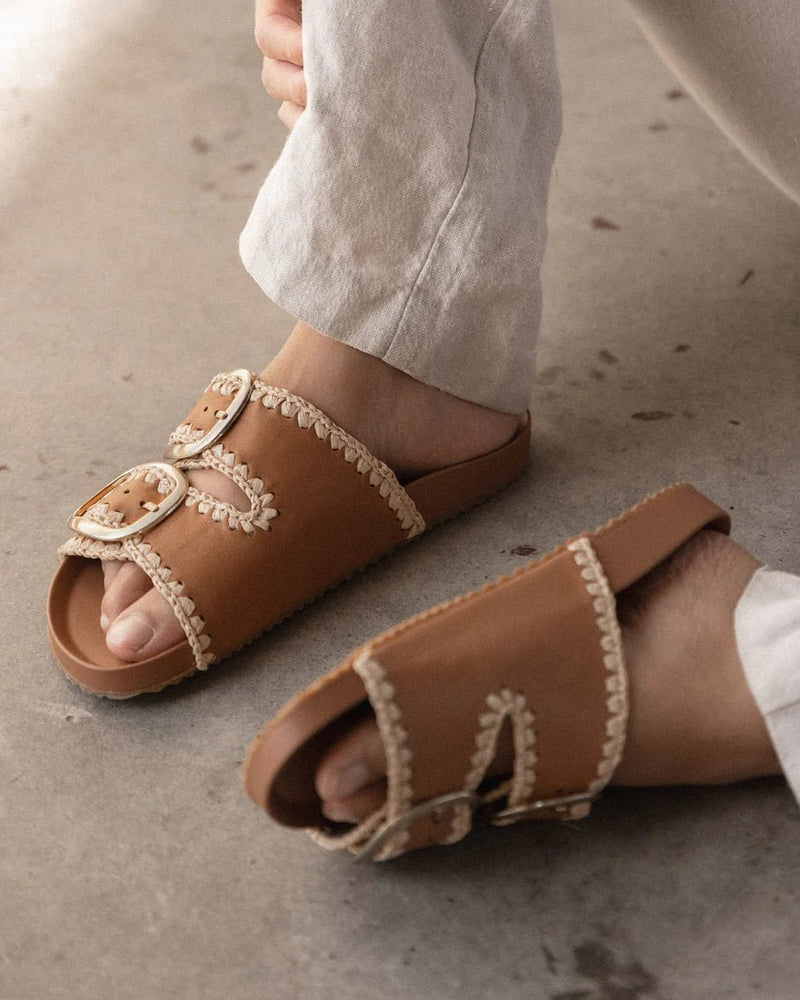 Poppy Slide - Coconut Tan - Sare StoreWalnut MelbourneSlides