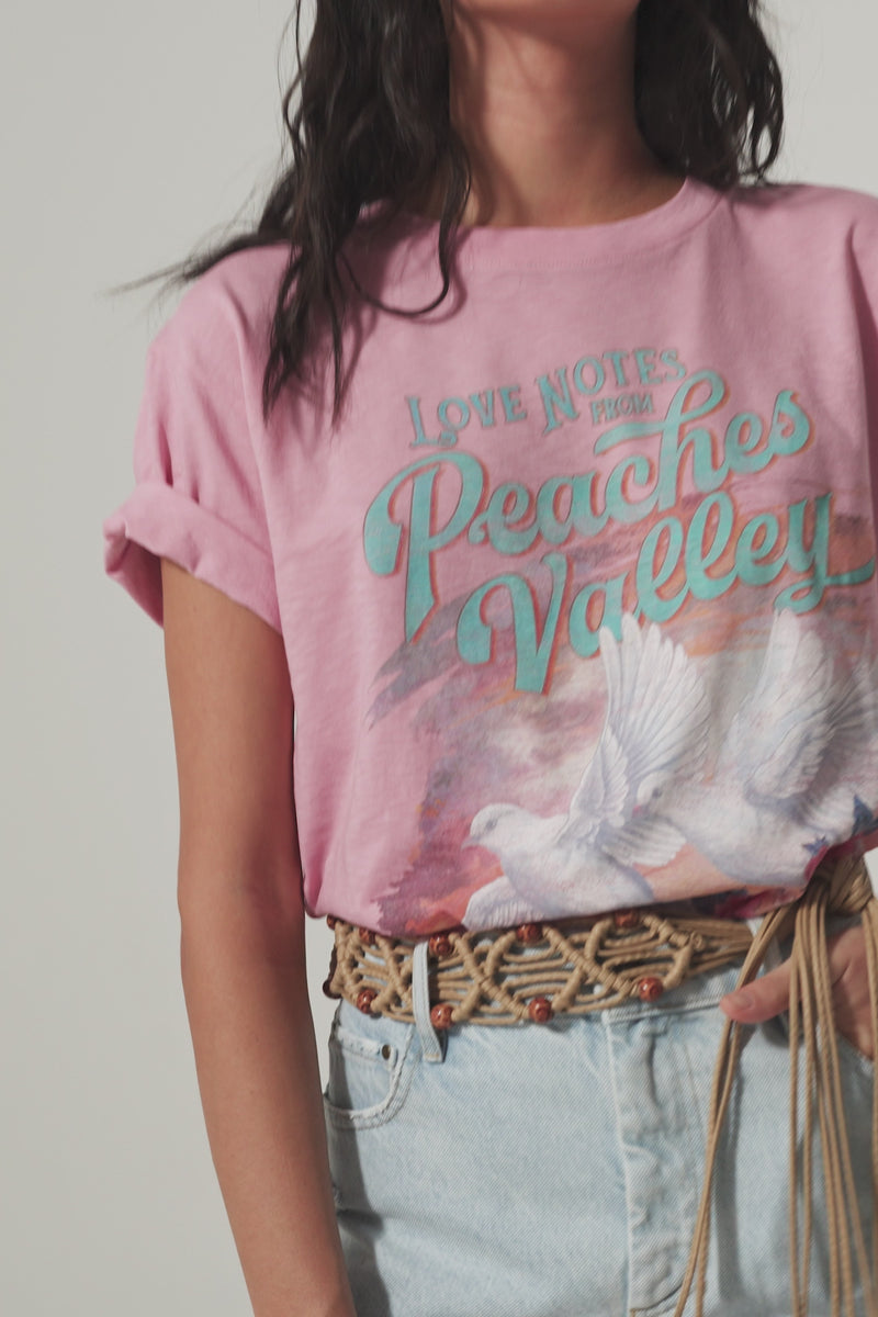 Peaches Biker Tee - Musk