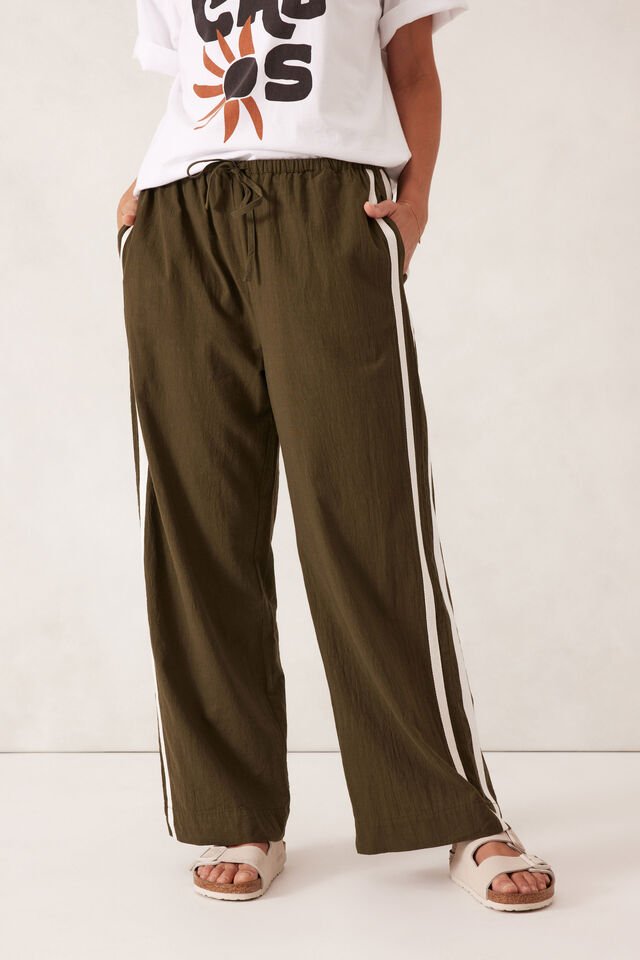 Relaxed Drawstring Pant - Deep Olive - Sare StoreCeres Lifelinen pants