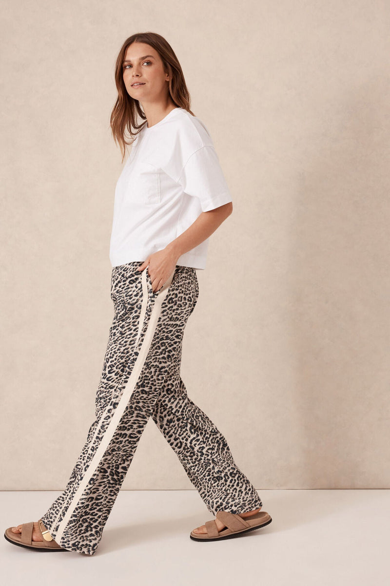 Relaxed Drawstring Pant - Leopard Linen - Sare StoreCeres Lifelinen pants