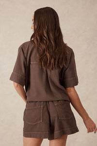 Relaxed Everyday Short - Mocha Twill - Sare StoreCeres LifeShorts