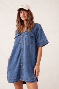 Relaxed Shirt Dress - Fresh Indigo - Sare StoreCeres LifeDress