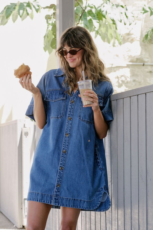 Relaxed Shirt Dress - Fresh Indigo - Sare StoreCeres LifeDress