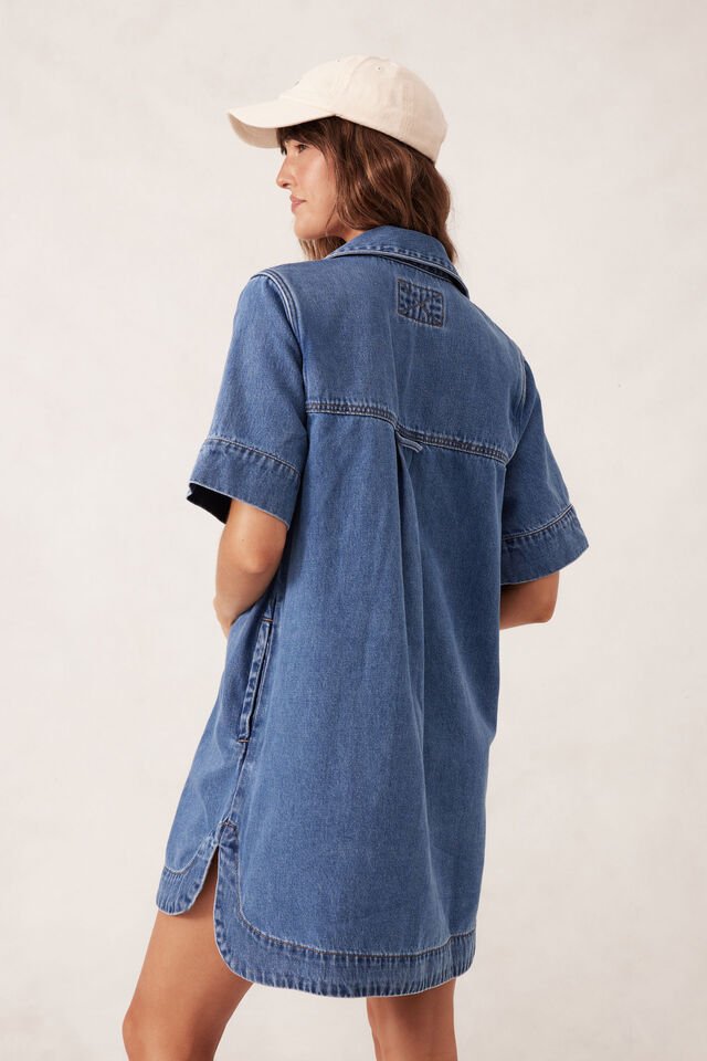 Relaxed Shirt Dress - Fresh Indigo - Sare StoreCeres LifeDress