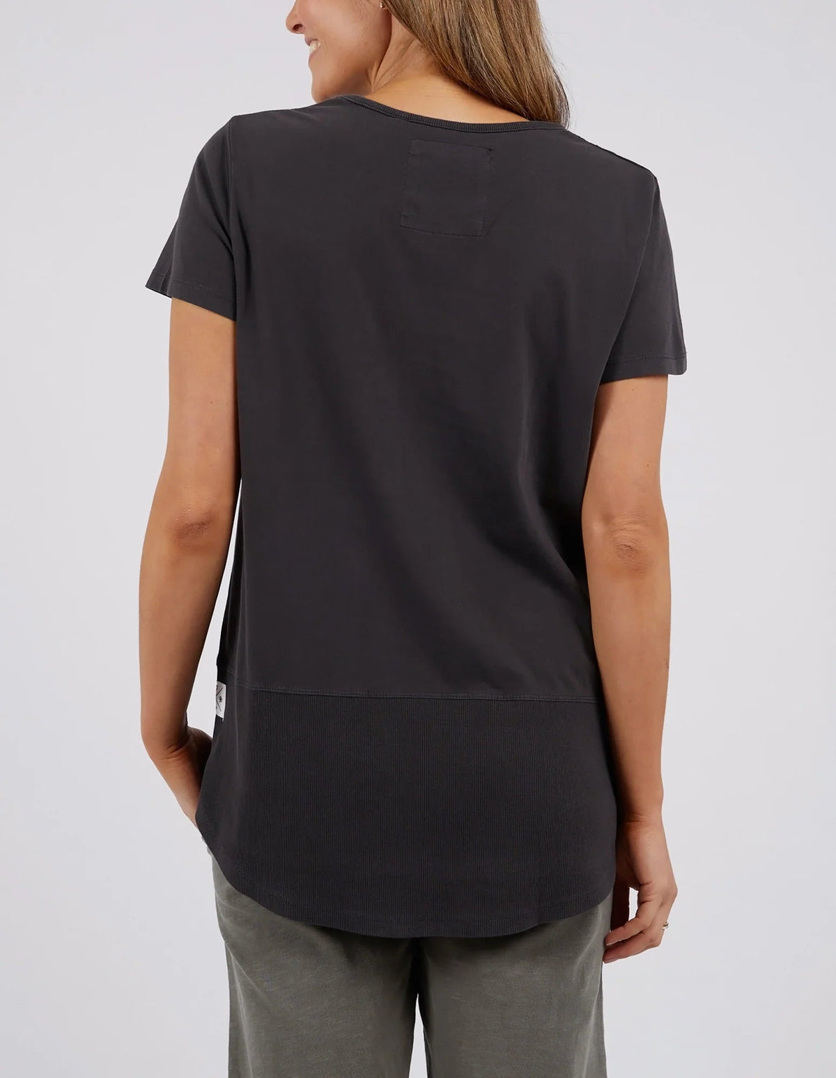 Rib Short Sleeve Tee - Washed Black - Sare StoreElmTee