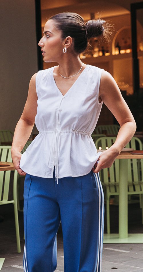 Riley Sleeveless Top - White - Sare StoreFeather and NoiseTops