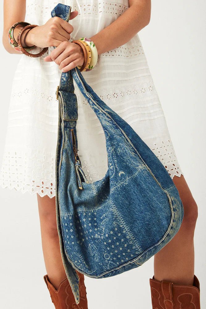 Road Trip Denim Bag - Bandana - Sare StoreSpellHandbag