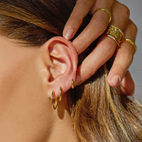 Scarlet Gold Hoop Earrings - Sare StoreArms Of EveEarrings