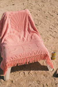 Seashell Towel - Coral - Sare StoreSPELLBeach Towel