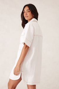 Side Pocket Boxy Dress - Fresh Ecru - Sare StoreCeres LifeDress