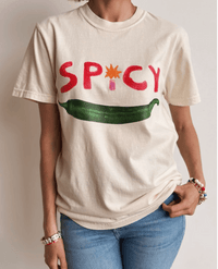 Spicy T-Shirt Ivory - Sare StoreMaku The Label