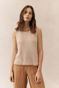 Spring Knit Tank - Ginger Stripe - Sare StoreLittle LiesKnit