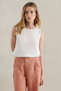 Spring Tank - White Cream - Sare StoreLittle LiesKnit