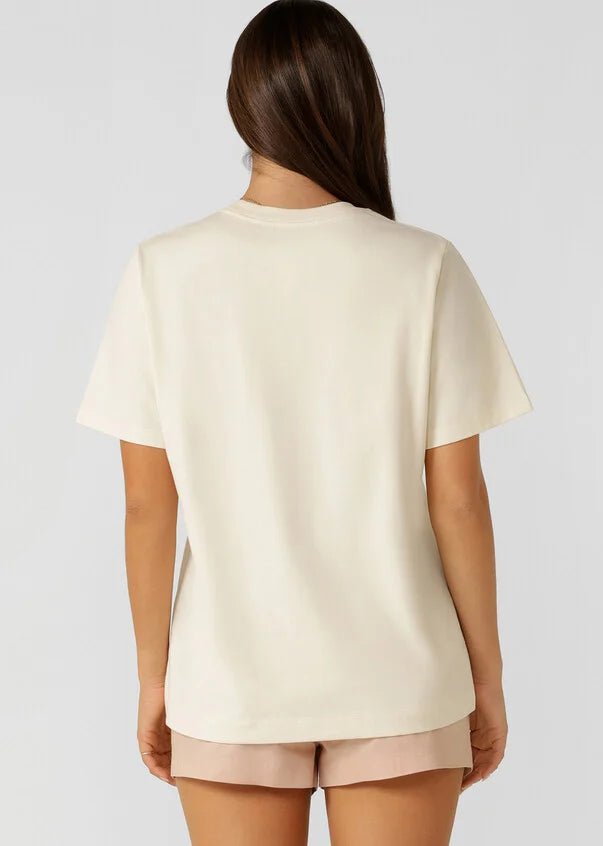 Summer Days Relaxed T-shirt - Cream - Sare StoreLorna JaneT-shirt