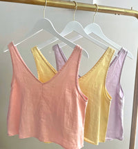 Sunday Linen Cami Lemon - Sare StoreLittle LiesTops