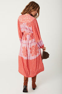 Sunshine Bandit Button Through Dress - Cayenne - Sare StoreSPELLDress