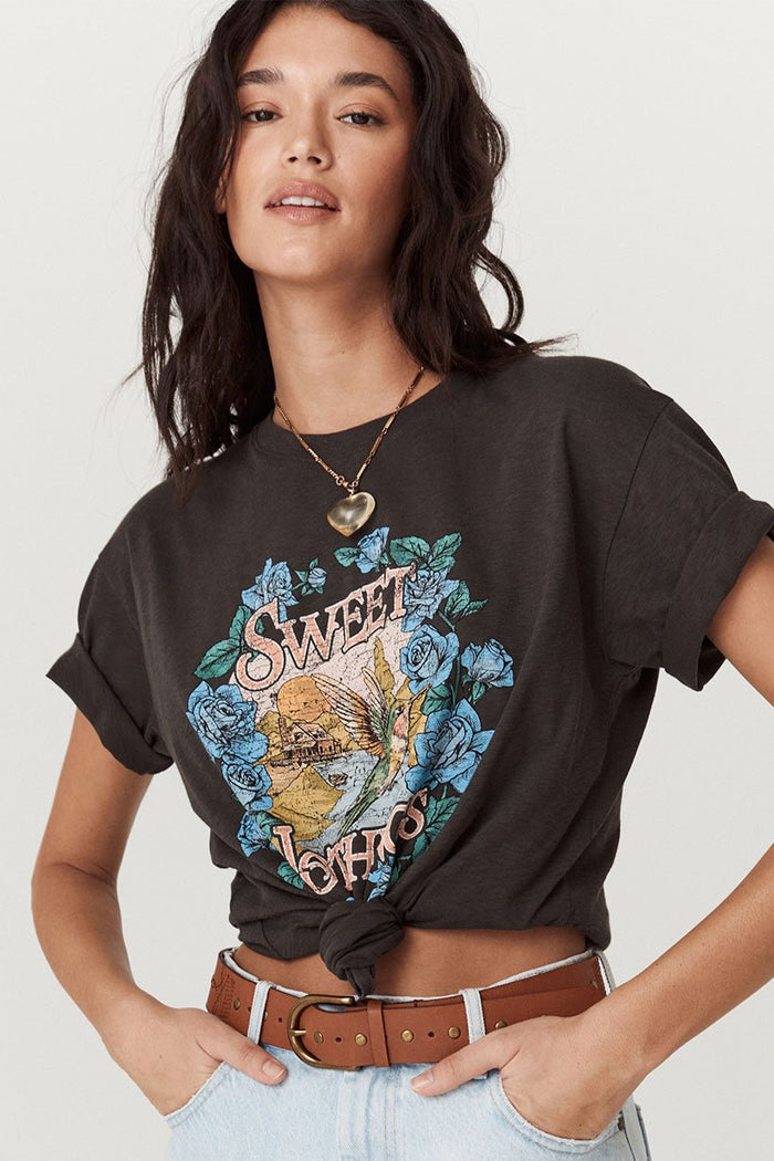 Sweet Nothings Biker Tee - Charcoal - Sare StoreSPELLTee