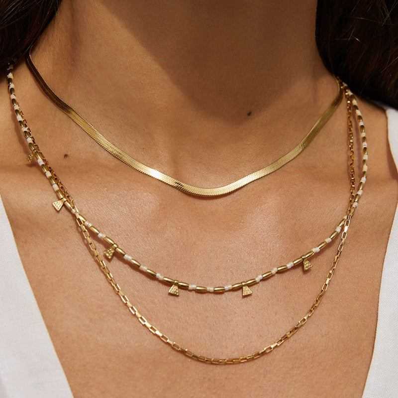 Sylvia Gold Snake Chain Necklace - Sare StoreArms Of EveNecklace