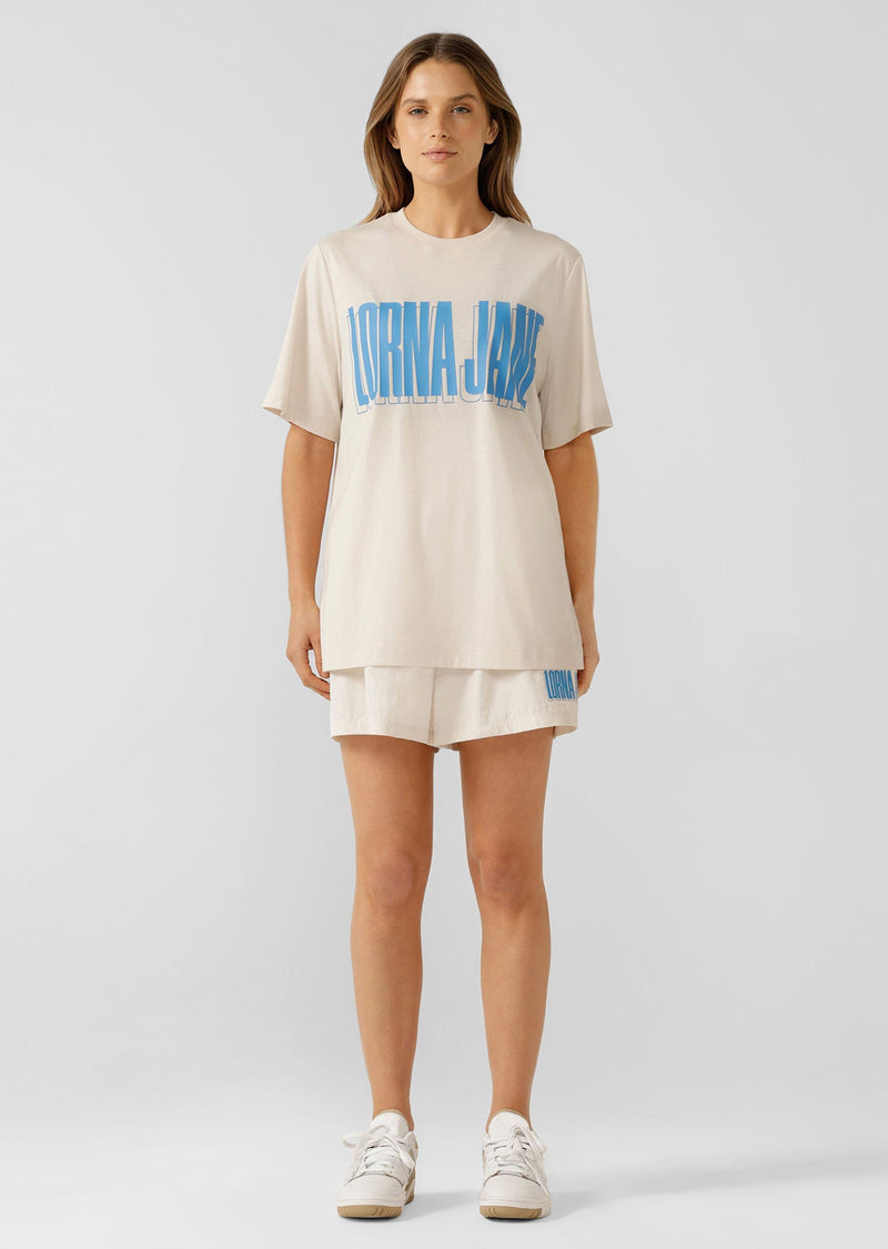 Team Lorna Jane Relaxed Tee - Ivory - Sare StoreLorna Janeactivewear