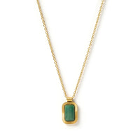 Teo Gold Necklace - Emerald - Sare StoreArms Of EveJewellery