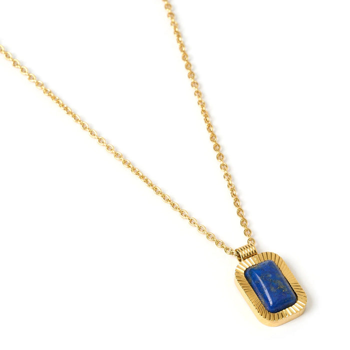 Teo Gold Necklace - Lapis - Sare StoreArms Of EveJewellery