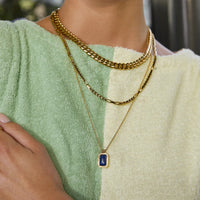 Teo Gold Necklace - Lapis - Sare StoreArms Of EveJewellery