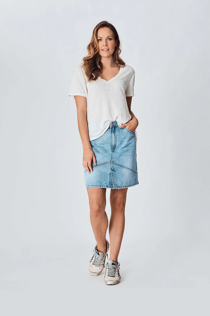 The Denim Mini Skirt - Mid Blue - Sare StoreWe are the othersSkirt