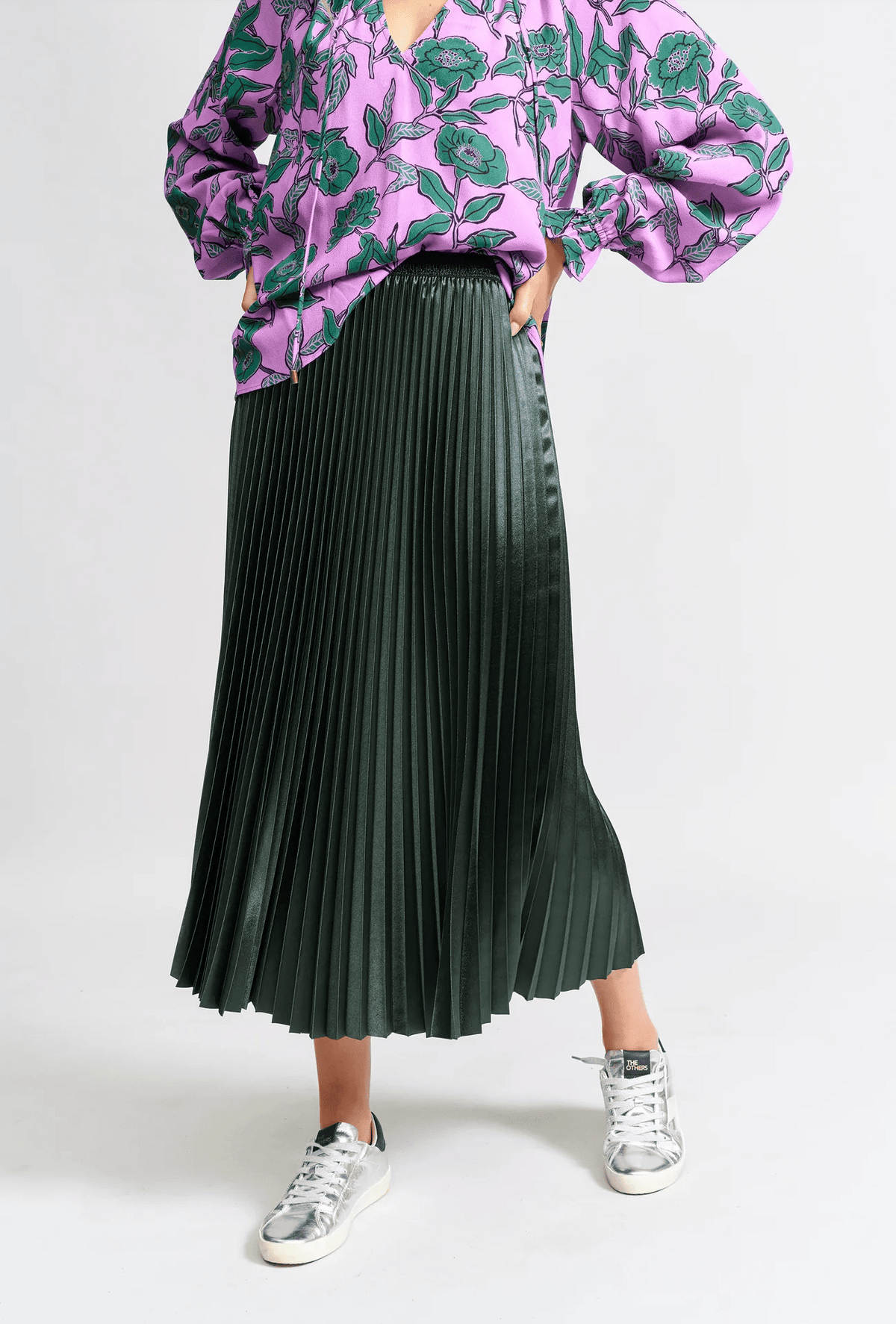 The Sunray Pleat Skirt - Forest Green - Sare StoreWe are the othersSkirt