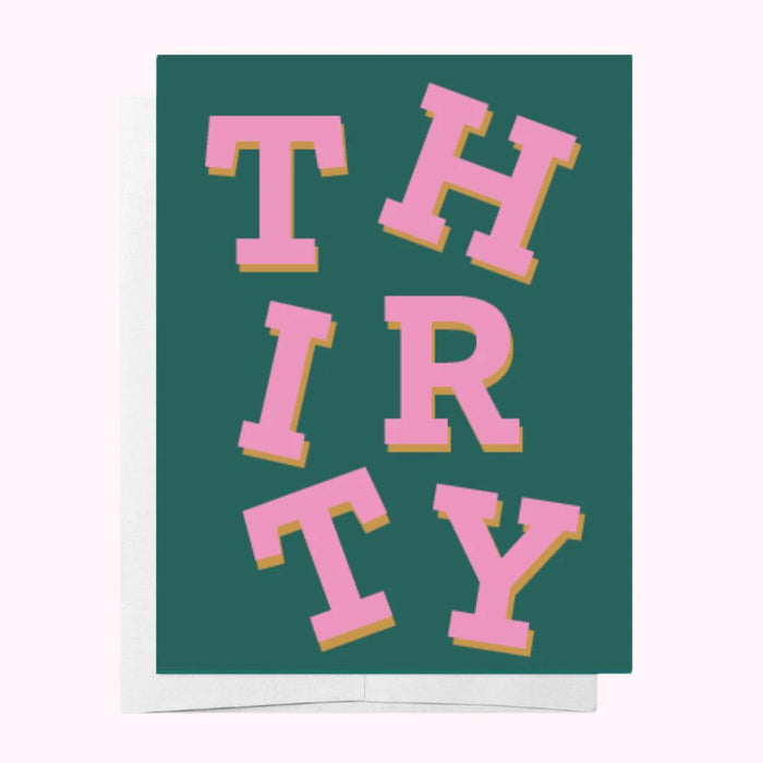 Thirty - Age Milestone Birthday card - Sare StoreBad on PaperGreeting Cards